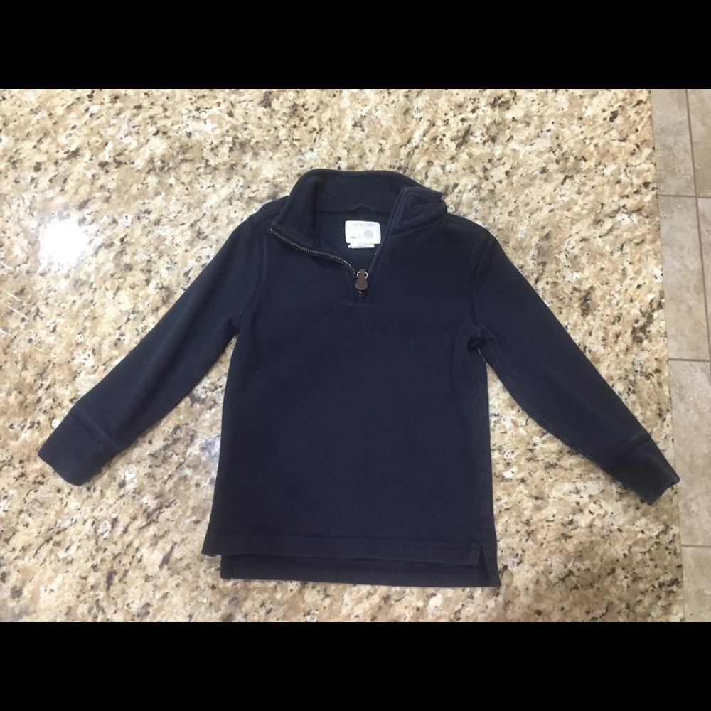 Crew cuts quarter zip sweater